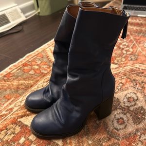 Blue free people boots size 36 made in Portugal - WORN ONCE